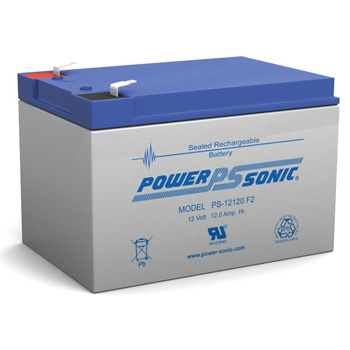 Powersonic PS-12120F1 Sealed Rechargeable Battery 12 Volt 12 Amp (LR/PS-12120)