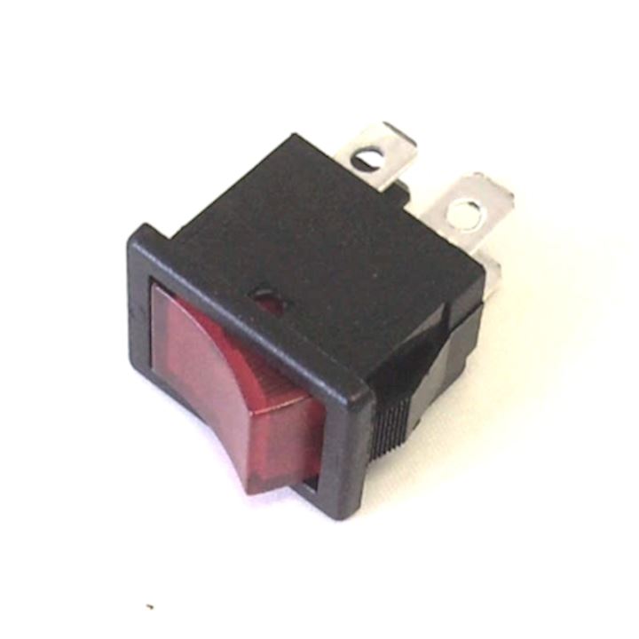 Rocker Switch 4amp 250V DPST Red Neon Iluminated (RS.MDRS2N)