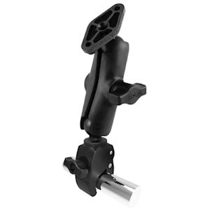 1" Ball Mount with Small Tough-Claw™ Double Socket Arm and Diamond Base (RAP-B-400-238)