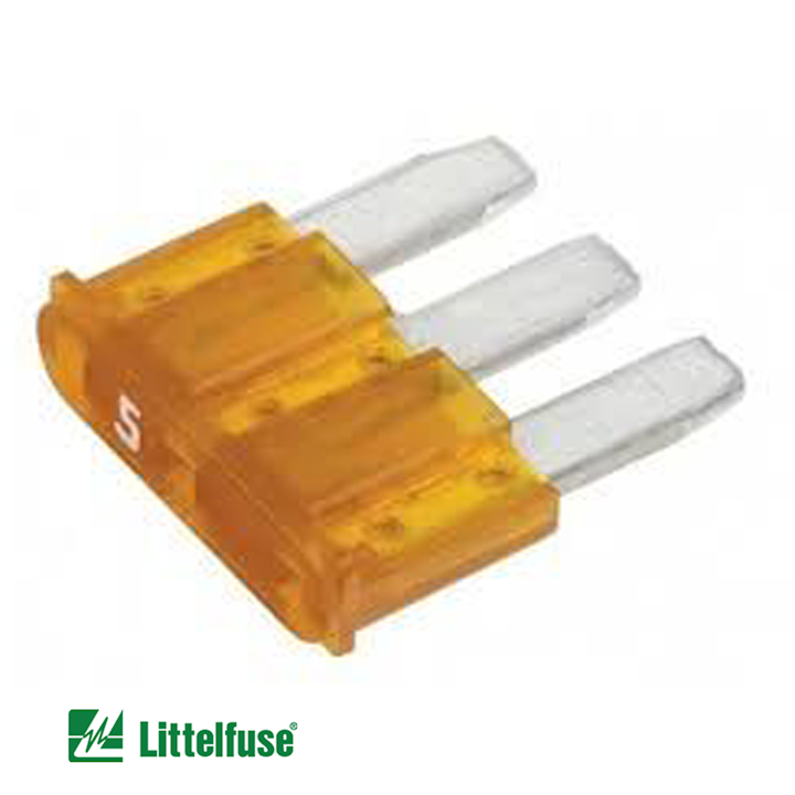 0337005.PX2S Littelfuse MICRO3 Blade Fuse 5 Amp (FB3M.5) Pack of 50