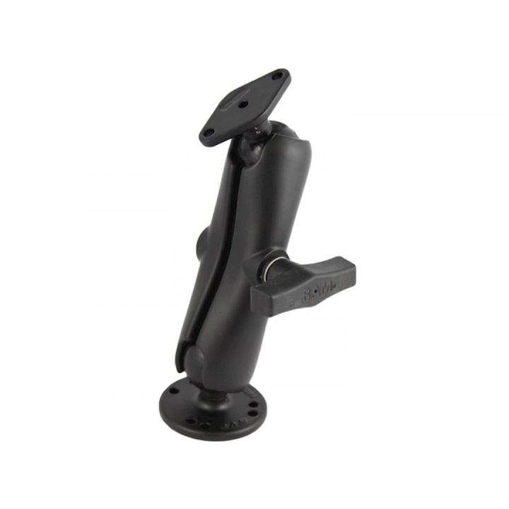 Double Socket Arm Mount 1.5" ball with Round & Diamond Bases