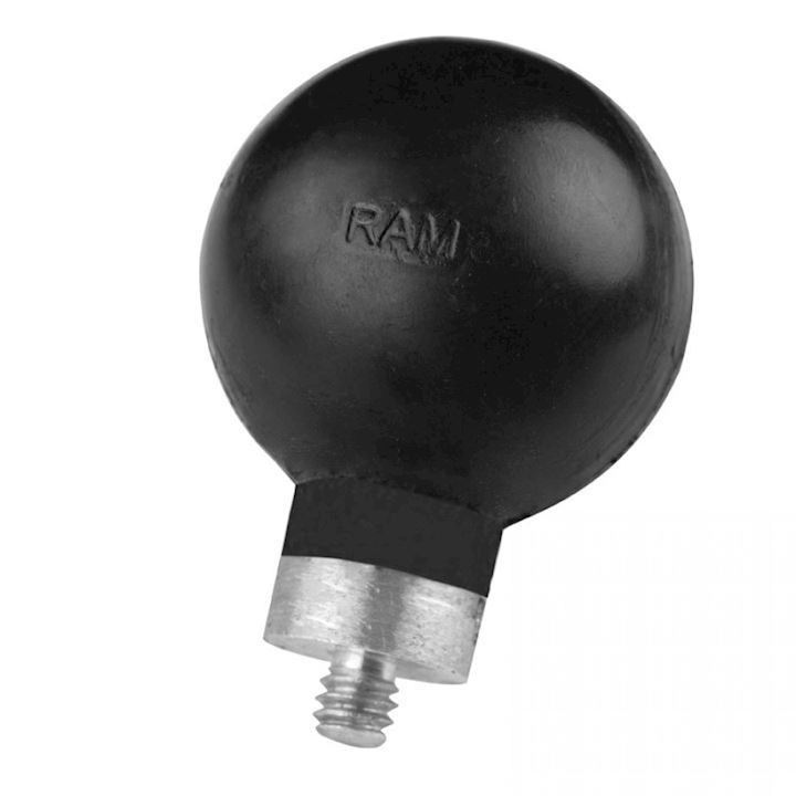 Rubber Ball 1.5" with Threaded 0.25"-20 Stud