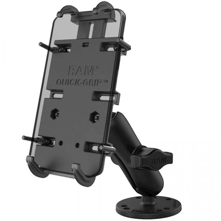 RAM® Quick-Grip™ XL Spring-Loaded Phone Mount with Drill-Down Base