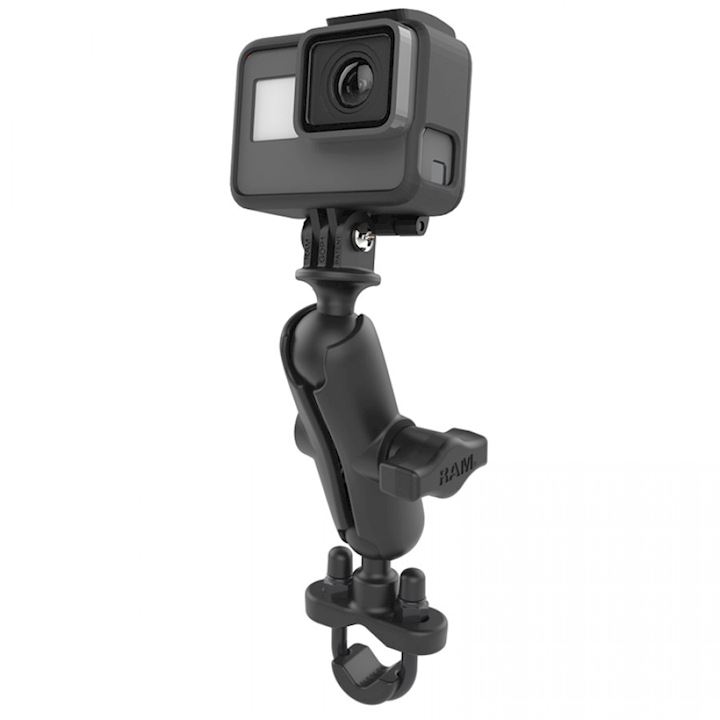 Handlebar Mount with 1" Ball Custom GoPro® Hero Adapter