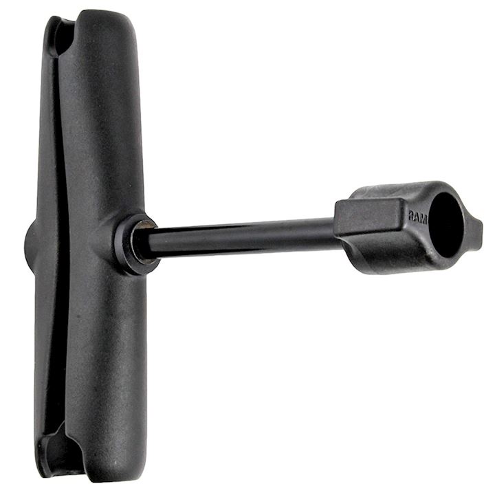 Long Double Socket Arm with Retention Knob for B Size 1" Balls