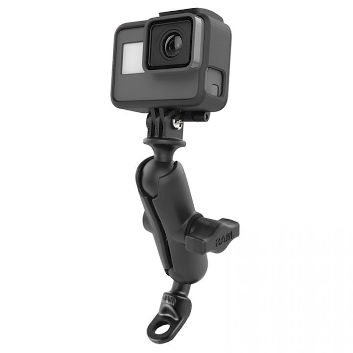 Pinch-bolt Mount with 1" Ball GoPro Adapter