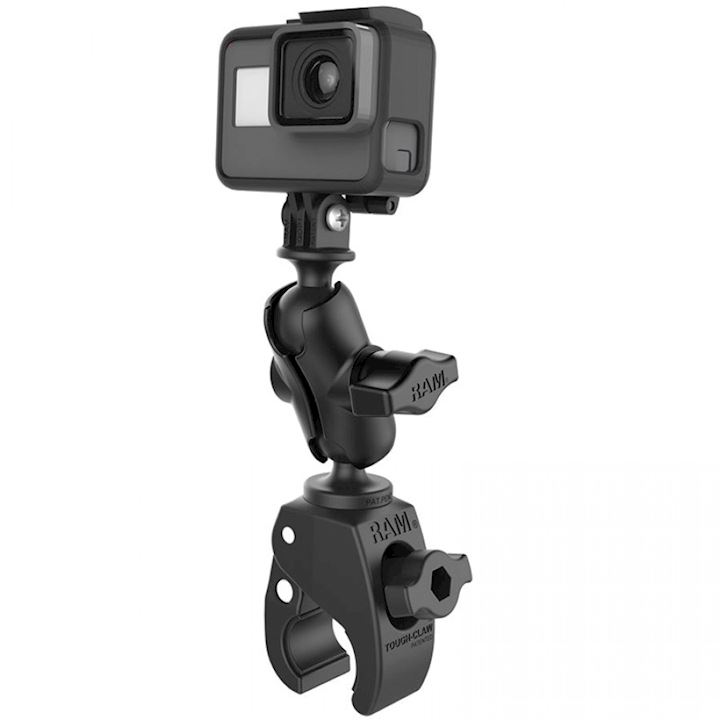 RAM® Tough-Claw™ Clamp Mount with Action Camera Adapter