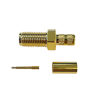 SMA Female Reverse Polarity Crimp Plug (RG58) (C.111F/RP)