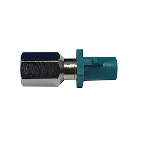 FME Male to FAKRA Male Waterblue Antenna Adaptor (CFF.FMEP-NEUP)